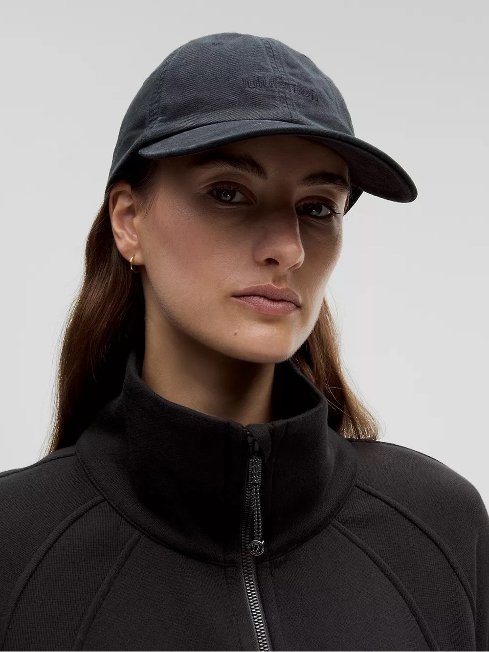 Lululemon Scuba Oversized Funnel Neck Half Zip Long Black XL/XXL NWT Thumbholes - Picture 2 of 9